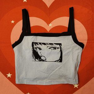 lavender anime girl tank